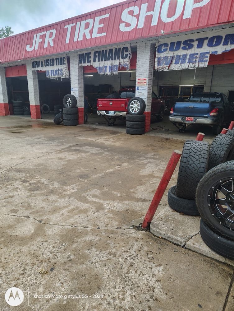 JFR Tire Shop storefront in Muskogee, Oklahoma